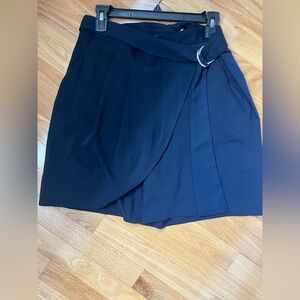 Zara Blue Navy Belted Skort Women. Size L
